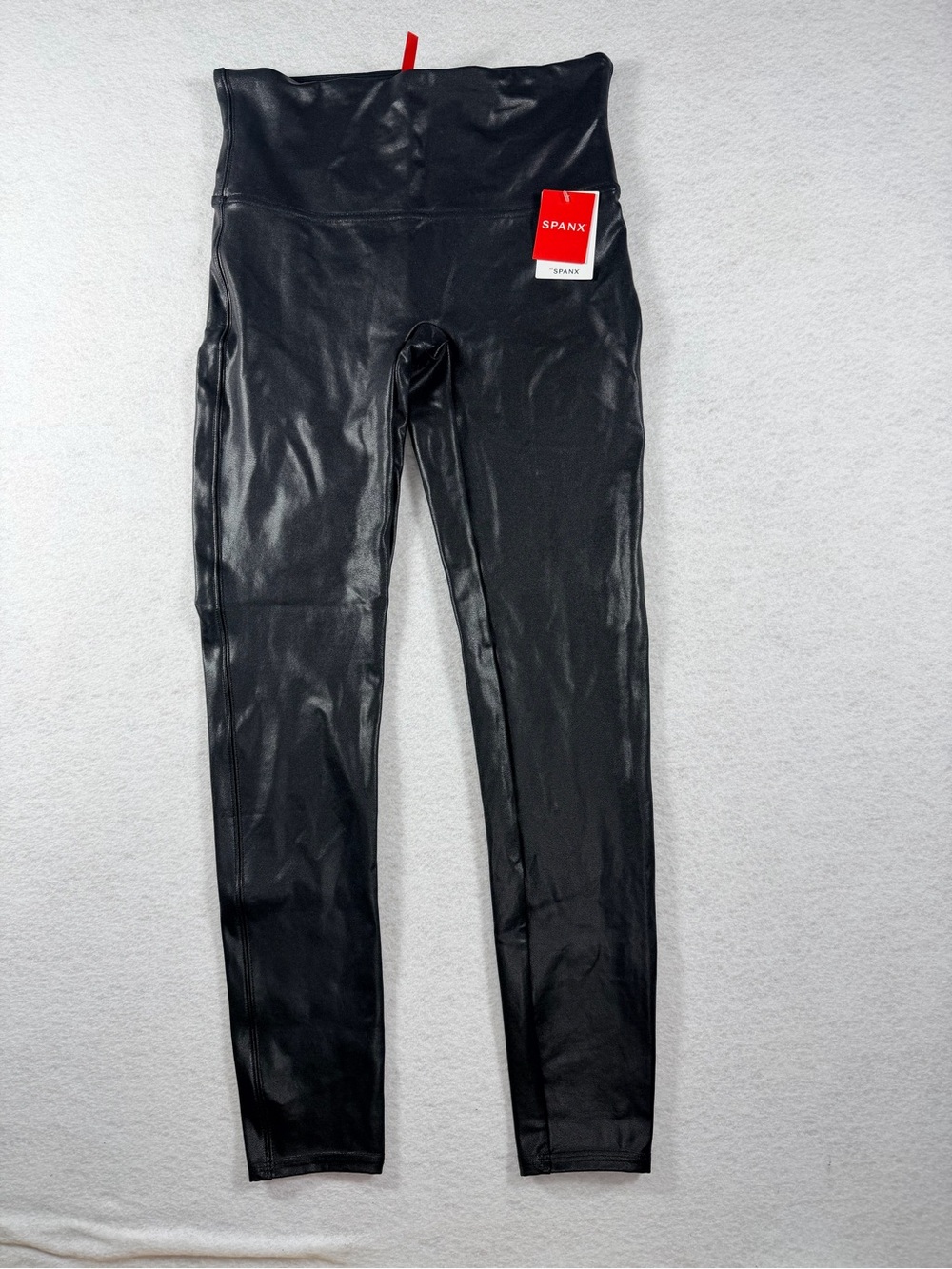 SPANX Faux Leather High-Waist Jeggings - Black